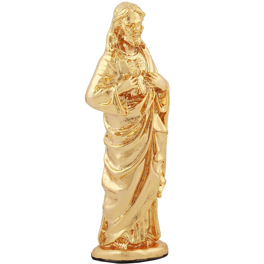 Estele Gold-Polished Almighty Jesus Christ Idol showpiece for Gifting/Home Decoration - Swadesiicart