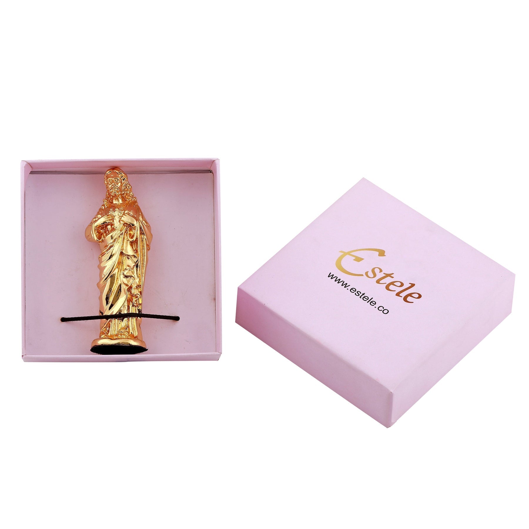 Estele Gold-Polished Almighty Jesus Christ Idol showpiece for Gifting/Home Decoration - Swadesiicart