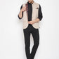 Even Apparels Cream Merino Men Woven Nehru Jacket BF715 | Swadesiicart