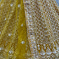 Jyoti Fashion Women's Yellow Bridal Net Fancy Sequins with Multi Thread Embroidered Wedding Lehenga Choli | Swadesiicart