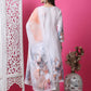 Jyoti Fashion Women's Beige Cotton Geometric Digital Print with Jari & Crystal Kurta with Trouser & Dupatta | Swadesiicart