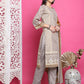 Jyoti Fashion Women's Grey Cotton Floral Digital Print with Resham Thread Work Kurta with Trouser & Dupatta | Swadesiicart
