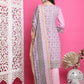 Jyoti Fashion Women's Pink Cotton Floral Digital Print with Resham Thread Work Kurta with Trouser & Dupatta | Swadesiicart