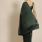 Jyoti Fashion Women's Green Satin Platted Work Designer Saree with Blouse | Swadesiicart