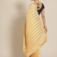 Jyoti Fashion Women's Gold Satin Platted Work Designer Saree with Blouse | Swadesiicart