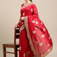 Jyoti Fashion Women's Pink Silk Blend Embroidered Designer Saree with Blouse | Swadesiicart