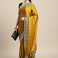 Jyoti Fashion Women's Yellow Rangoli Silk Embroidered Designer Saree with Blouse | Swadesiicart