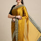 Jyoti Fashion Women's Yellow Rangoli Silk Embroidered Designer Saree with Blouse | Swadesiicart