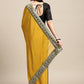 Jyoti Fashion Women's Yellow Rangoli Silk Embroidered Designer Saree with Blouse | Swadesiicart