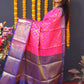 Jyoti Fashion Women's Pink Kanchipuram Silk Zari Woven Saree with Blouse | Swadesiicart