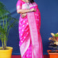 Jyoti Fashion Women's Pink Soft Banarasi Silk Zari Woven Saree with Blouse | Swadesiicart