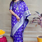 Jyoti Fashion Women's Royal Blue Soft Banarasi Silk Zari Woven Saree with Blouse | Swadesiicart