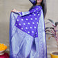 Jyoti Fashion Women's Royal Blue Soft Banarasi Silk Zari Woven Saree with Blouse | Swadesiicart