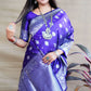Jyoti Fashion Women's Royal Blue Soft Banarasi Silk Zari Woven Saree with Blouse | Swadesiicart