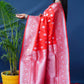 Jyoti Fashion Women's Red Soft Banarasi Silk Zari Woven Saree with Blouse | Swadesiicart