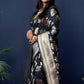 Jyoti Fashion Women's Black Handloom Banarasi Silk Zari Woven Saree with Blouse | Swadesiicart
