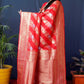Jyoti Fashion Women's Red Handloom Banarasi Silk Zari Woven Saree with Blouse | Swadesiicart