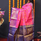 Jyoti Fashion Women's Pink Kanchipuram Silk Zari Woven Saree with Blouse | Swadesiicart