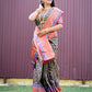 Jyoti Fashion Women's Black Kanchipuram Silk Zari Woven Saree with Blouse | Swadesiicart