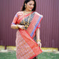 Jyoti Fashion Women's Black Kanchipuram Silk Zari Woven Saree with Blouse | Swadesiicart