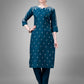 Jyoti Fashion Women's Morpich Cotton Blend Sequins with Embroidered Kurta Set | Swadesiicart