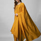 Jyoti Fashion Women's Mustard Cotton Blend Embroidered Kurta Set | Swadesiicart