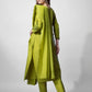 Jyoti Fashion Women's Parrot Green Cotton Blend Embroidered Kurta Set | Swadesiicart