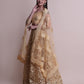 Jyoti Fashion Women's Cream Net Thread Embroidered Designer Lehenga Choli Set | Swadesiicart