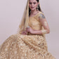 Jyoti Fashion Women's Cream Net Thread Embroidered Designer Lehenga Choli Set | Swadesiicart