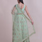 Jyoti Fashion Women's Sea Green Taffeta Silk Thread Embroidered Designer Lehenga Choli Set | Swadesiicart