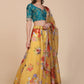 Jyoti Fashion Women's Yellow Banglory Silk Floral Printed Designer Lehenga Choli Set | Swadesiicart