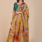 Jyoti Fashion Women's Yellow Banglory Silk Floral Printed Designer Lehenga Choli Set | Swadesiicart
