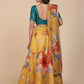 Jyoti Fashion Women's Yellow Banglory Silk Floral Printed Designer Lehenga Choli Set | Swadesiicart
