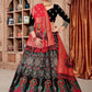 Jyoti Fashion Women's Black Jacquard Zari Woven Designer Lehenga Choli Set | Swadesiicart