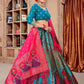 Jyoti Fashion Women's Sky Blue Jacquard Zari Woven Designer Lehenga Choli Set | Swadesiicart
