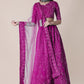 Jyoti Fashion Women's Purple Taffeta Silk Thread Embroidered Designer Lehenga Choli Set | Swadesiicart