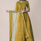 Jyoti Fashion Women's Mustard Taffeta Silk Thread Embroidered Designer Lehenga Choli Set | Swadesiicart