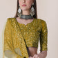 Jyoti Fashion Women's Mustard Taffeta Silk Thread Embroidered Designer Lehenga Choli Set | Swadesiicart