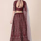 Jyoti Fashion Women's Maroon Taffeta Silk Thread Embroidered Designer Lehenga Choli Set | Swadesiicart