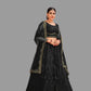 Jyoti Fashion Women's Black Net Thread Embroidered Designer Lehenga Choli Set | Swadesiicart