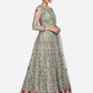 Jyoti Fashion Women's Light Green Net Thread Embroidered Designer Lehenga Choli Set | Swadesiicart