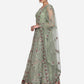 Jyoti Fashion Women's Light Green Net Thread Embroidered Designer Lehenga Choli Set | Swadesiicart