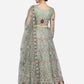 Jyoti Fashion Women's Light Green Net Thread Embroidered Designer Lehenga Choli Set | Swadesiicart