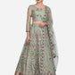 Jyoti Fashion Women's Light Green Net Thread Embroidered Designer Lehenga Choli Set | Swadesiicart