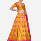 Jyoti Fashion Women's Pink Taffeta Silk Zari Woven Lehenga Choli with Dupatta | Swadesiicart