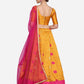 Jyoti Fashion Women's Pink Taffeta Silk Zari Woven Lehenga Choli with Dupatta | Swadesiicart