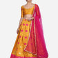 Jyoti Fashion Women's Pink Taffeta Silk Zari Woven Lehenga Choli with Dupatta | Swadesiicart