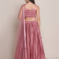 Jyoti Fashion Women's Dusty Pink Satin Silk Platted Work Lehenga Choli with Dupatta | Swadesiicart