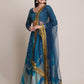 Jyoti Fashion Women's Rama Silk Blend Zari Woven Lehenga Choli with Dupatta | Swadesiicart