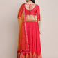 Jyoti Fashion Women's Pink Silk Blend Zari Woven Lehenga Choli with Dupatta | Swadesiicart